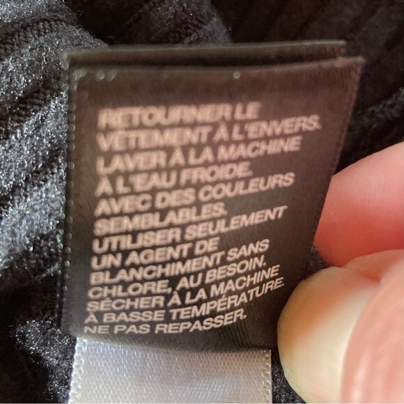 NEW Zella Nordstrom Sloane Cozy Ribbed Black Hoodie Cropped Sweatshirt Size 2X - Picture 9 of 10